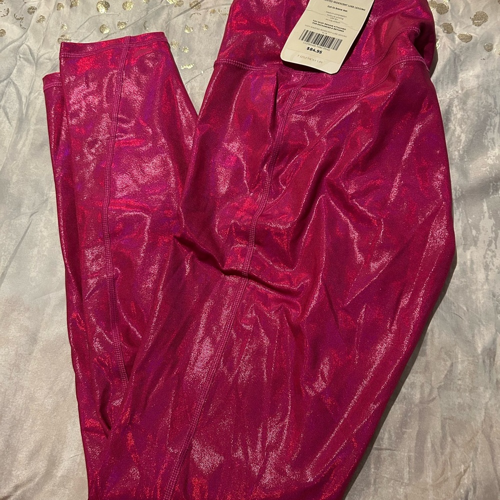 Shiny Pink Leggings